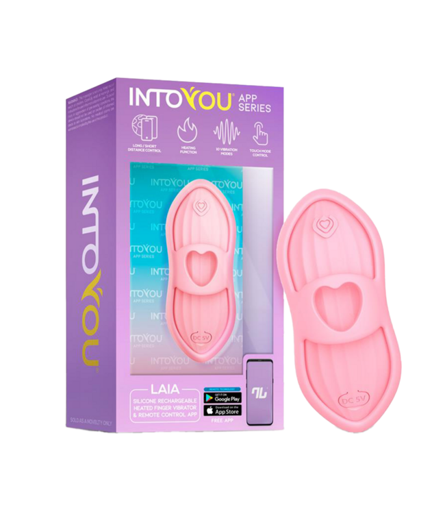 Rimba IY - Laia - Verwarmde vingervibrator met app-bediening - Roze
