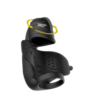 Rimba IY - Zonte - Vibrerende masturbator met draaibare kap en app-bediening - Zwart