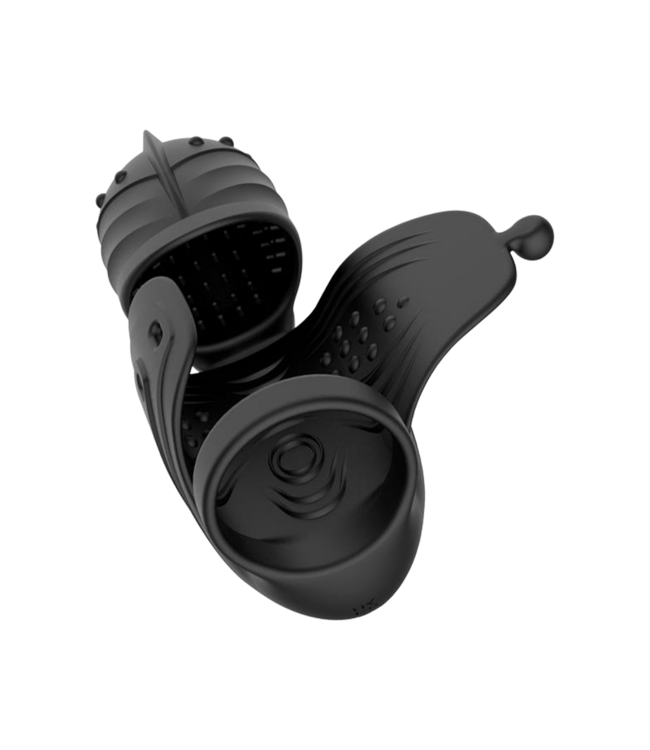 Rimba IY - Zonte - Vibrerende masturbator met draaibare kap en app-bediening - Zwart