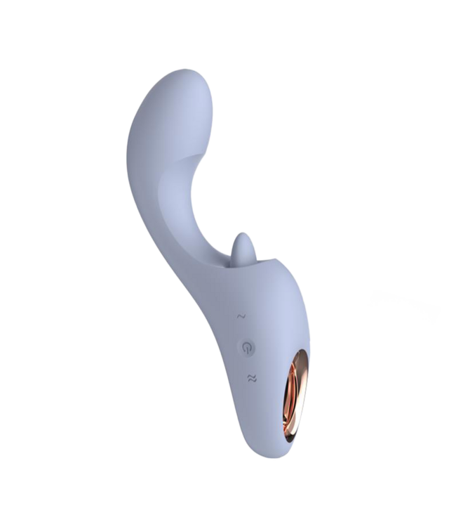 Rimba IY - Licky - Likkende tongvibrator met app-bediening - Lichtblauw