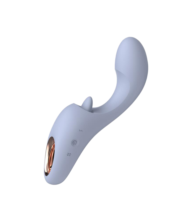 Rimba IY - Licky - Likkende tongvibrator met app-bediening - Lichtblauw