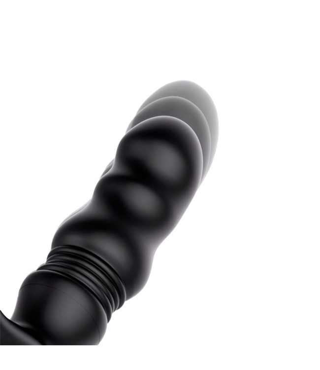 Rimba IY - Womp - Stotende en vibrerende prostaatmassager met afstandsbediening - Zwart