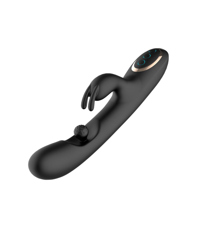 Rimba IY - Patty - Rabbit Vibrator met roterende bal - Zwart