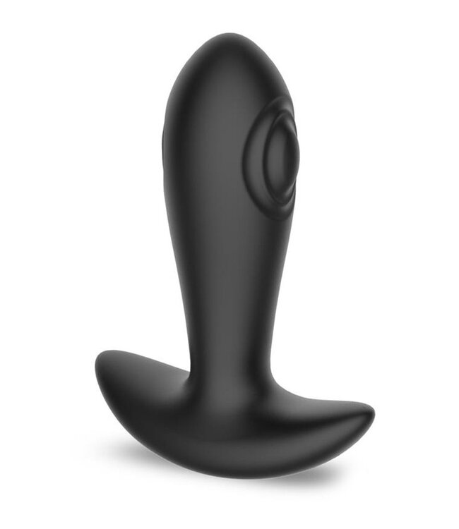 Rimba IY - Milton - Anale plug met dubbele klopfunctie en afstandsbediening - Zwart
