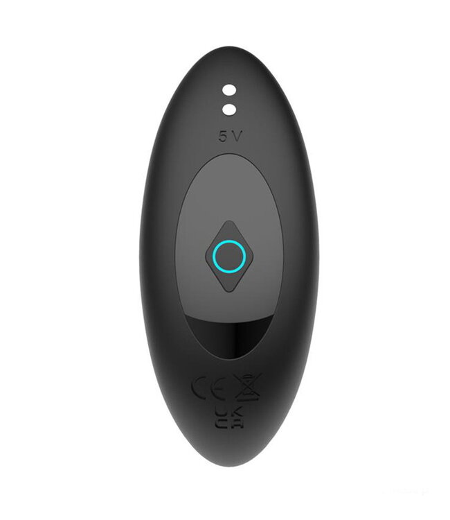 Rimba IY - Milton - Anale plug met dubbele klopfunctie en afstandsbediening - Zwart