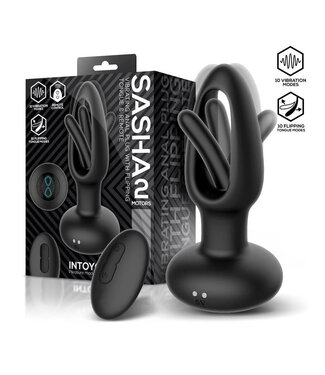 Rimba IY - Sasha - Vibrerende plug met bewegende tong en afstandsbediening - Zwart