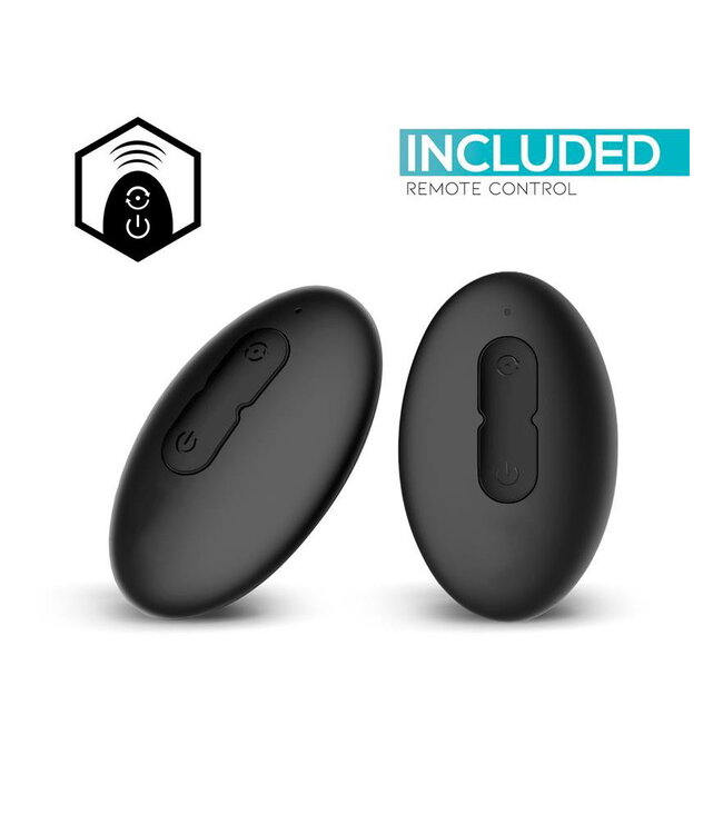 Rimba IY - Sasha - Vibrerende plug met bewegende tong en afstandsbediening - Zwart