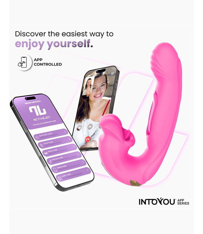 Rimba IY - Bimby - Bijtende en dubbeltikkende vibrator met app - Roze