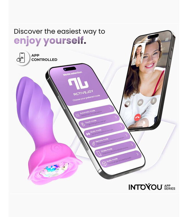 Rimba IY - Moxy - Buttplug 360º Rotatie (met App-bediening) - Lila