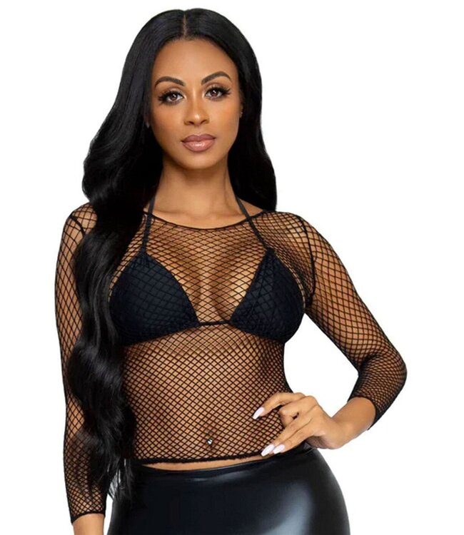 Leg Avenue Long Sleeves Fishnet Top