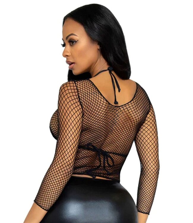 Leg Avenue Long Sleeves Fishnet Top