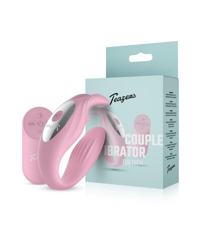 Teazers Teazers – Bunny Couple Vibrator met afstandsbediening – Roze