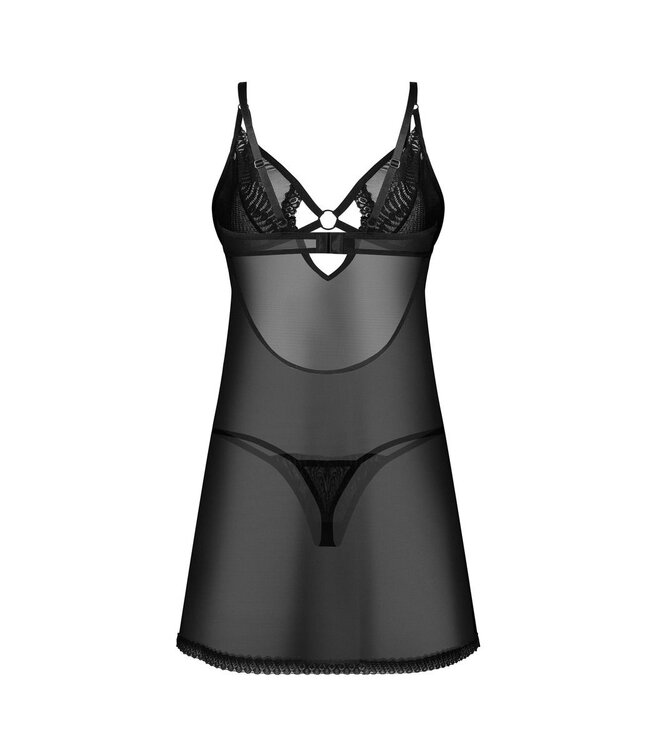 Obsessive Obsessive – Babydoll & String – Zwart