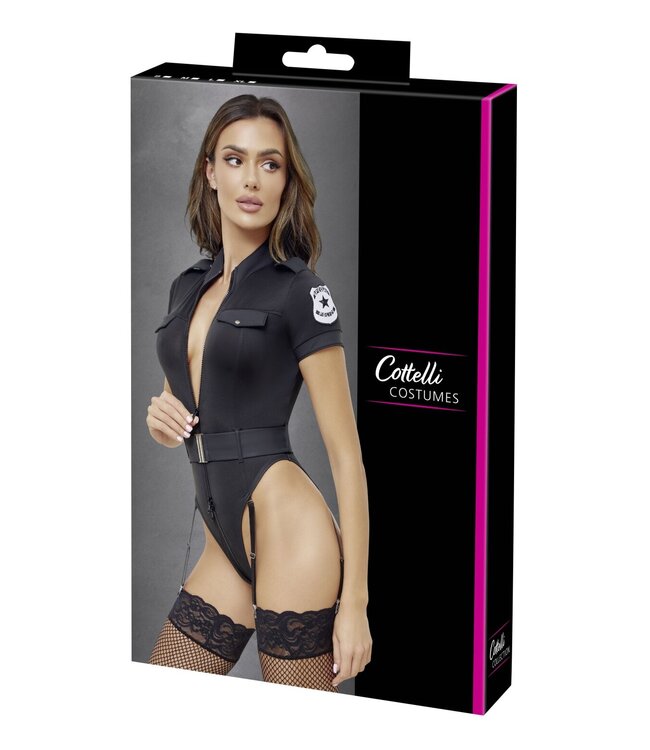 Cottelli Collection Cottelli COSTUMES – Suspender Body Special Police – Zwart