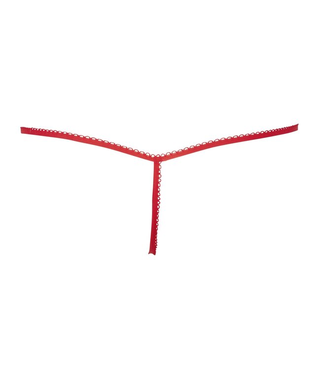 Svenjoyment Underwear Svenjoyment – String in Cadeau-Design – Rood