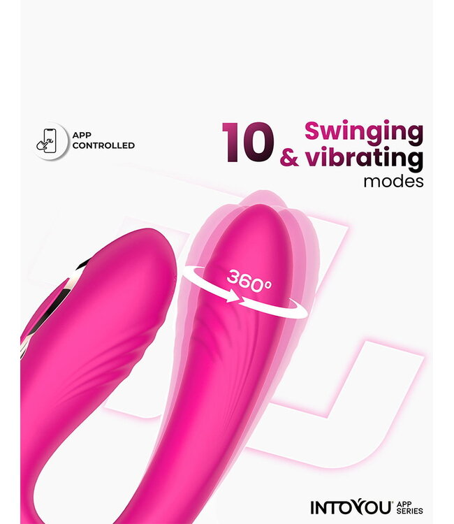 Rimba IY - Couty - Speeltje voor koppels 360° Oscilatie, App Bediend - Roze