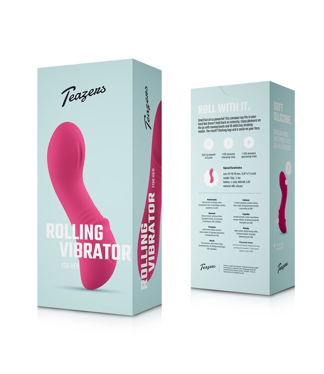 Teazers Teazers – Rolling Mini Vibrator – Framboosroze