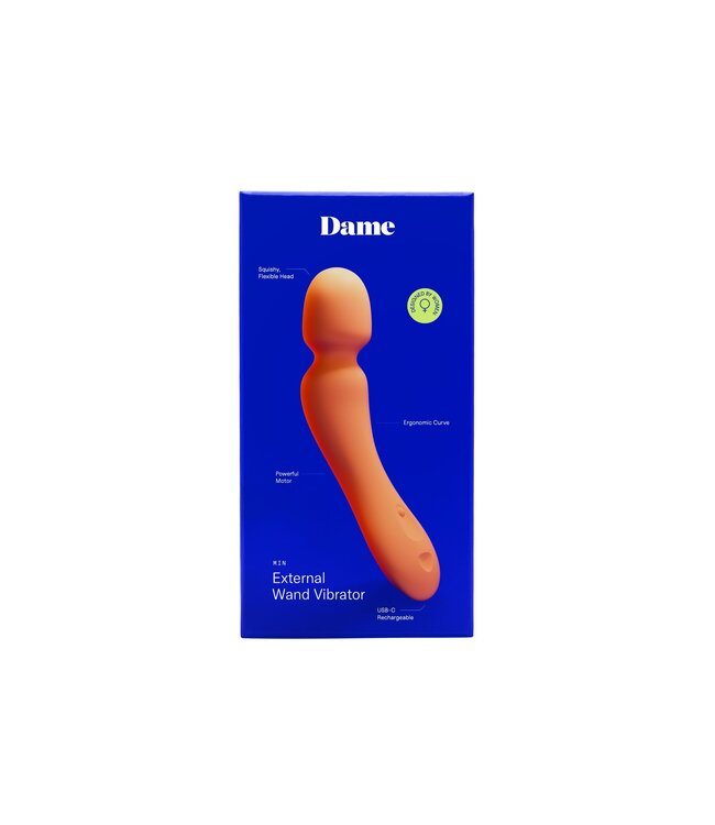 Dame Dame – Min Mini Wand Vibrator – Papaya