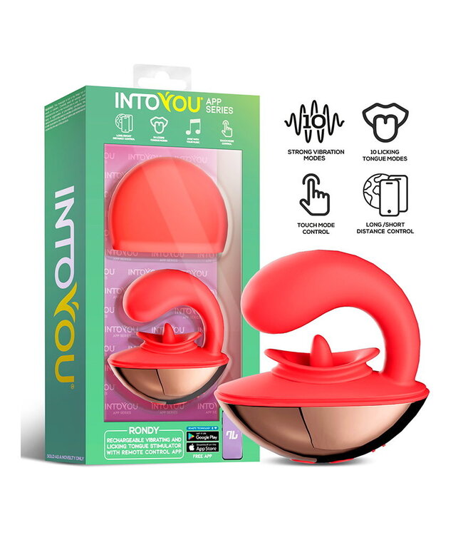 Rimba IY - Rondy - Clirotal Vibrator & Lik Tong met App - Rood