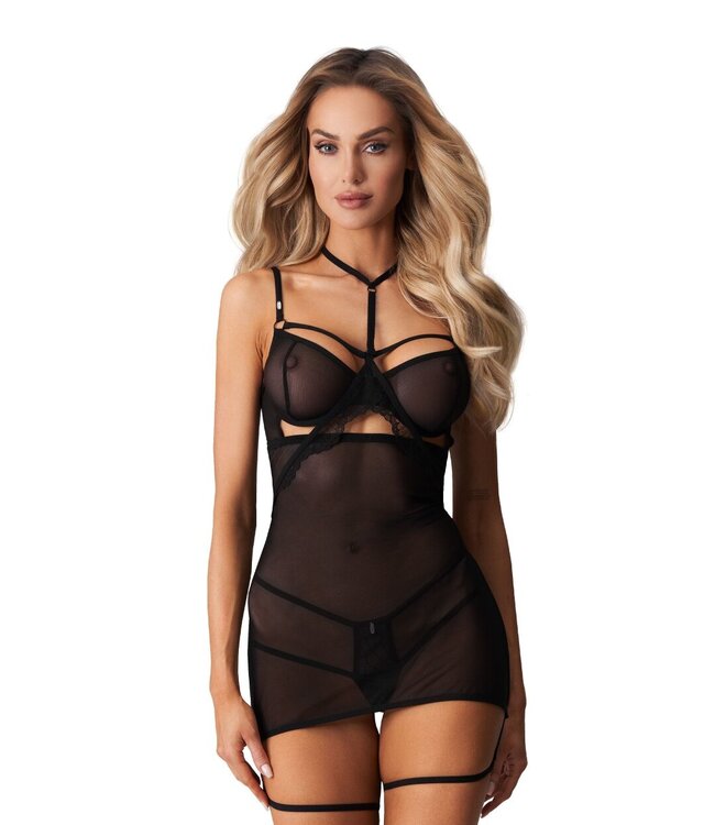Obsessive Obsessive - Arrowel Babydoll - Zwart