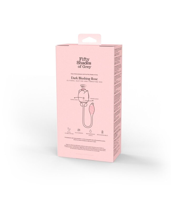 Fifty Shades of Grey Fifty Shades of Grey - Blushing Rose Luchtdruk- en G-spot Vibrator - Zwart