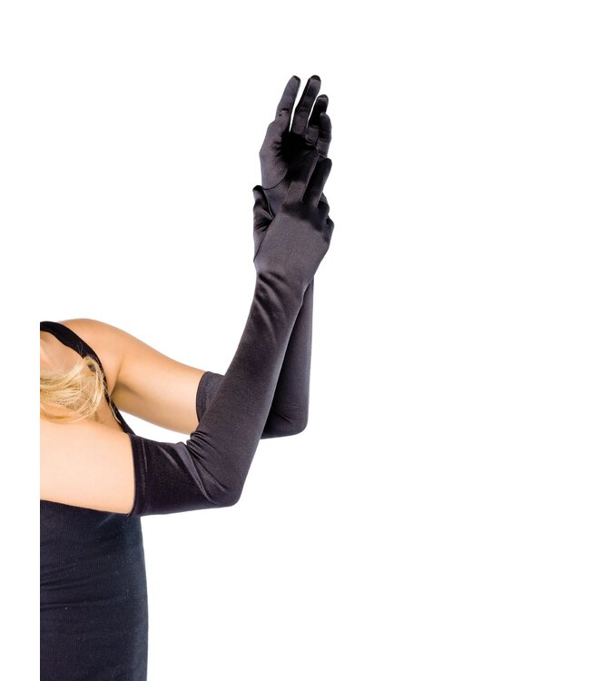 Leg Avenue Leg Avenue - Extra Lange Satijnen Handschoenen