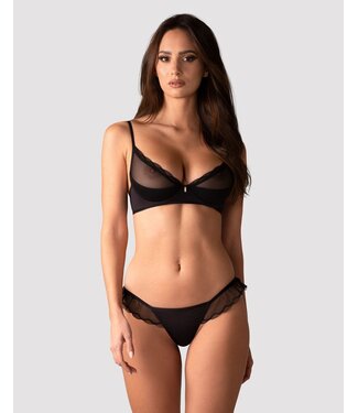 Obsessive Obsessive - Stelisa 2-Delige BH Set - Zwart