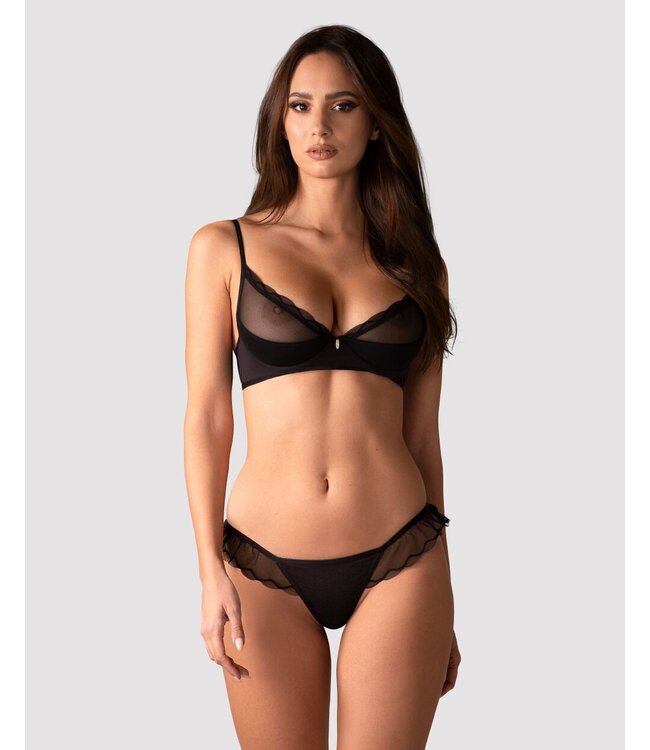 Obsessive Obsessive - Stelisa 2-Delige BH Set - Zwart
