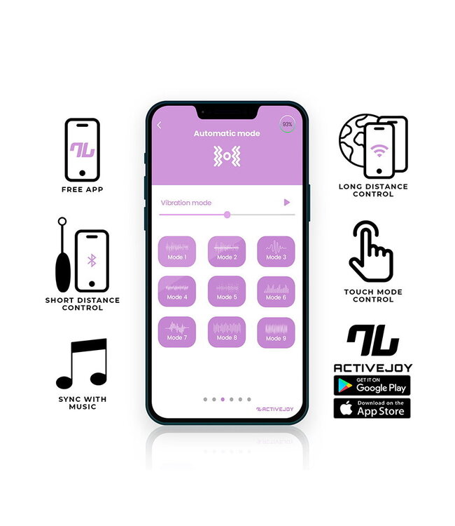Rimba IY - Vibrerend Ei met App. - Blauw/Paars