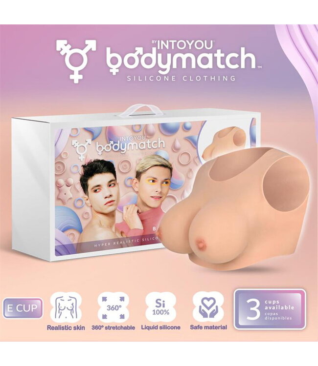 Rimba BODYMATCH - Bowie - Realistische siliconen borstprothese - E-cup - Huidskleur
