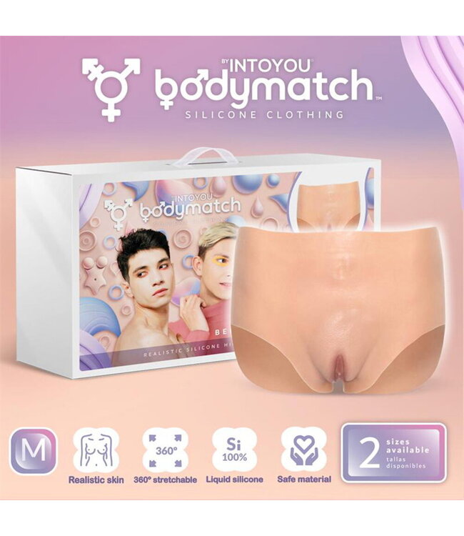 Rimba BODYMATCH - Bennie - Realistische siliconen vagina- en anusslip - Maat M - Huidskleur