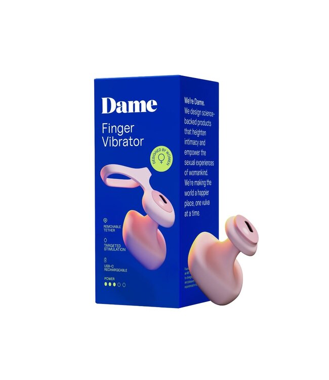 Dame Dame - Fin 2.0 Vinger Vibrator - Quartz