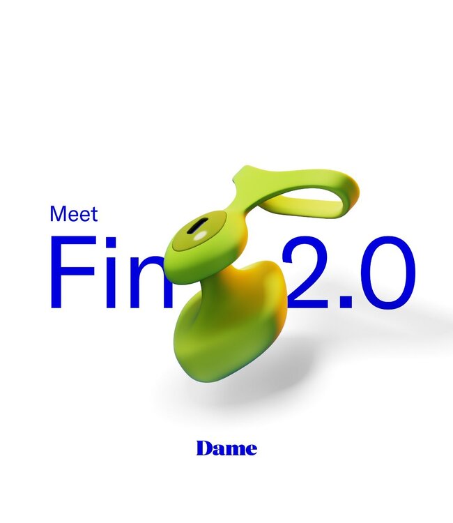 Dame Dame - Fin 2.0 Vinger Vibrator - Citrus