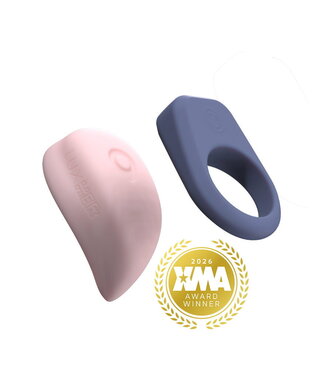 Rimba LUXUS - Luxus - Interactieve seksspeeltjes voor koppels, bestuurbaar via app - roze/blauw