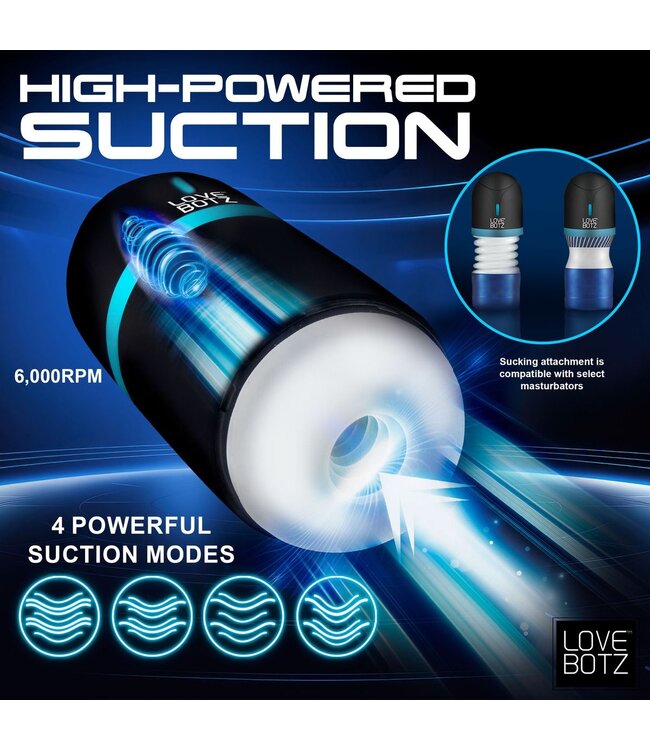 XR Brands THE MILKER - Mega-Pod Sucking Masturbator - Zwart