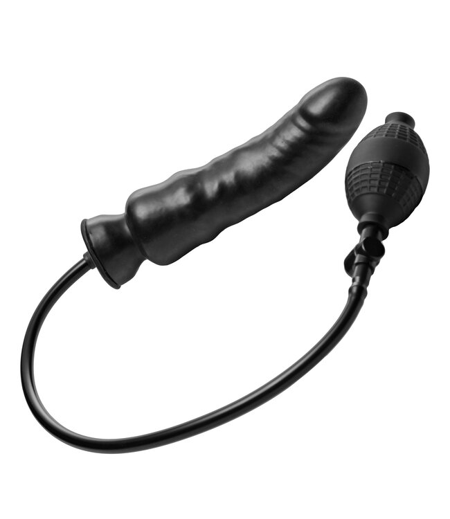 XR Brands Master Series - Renegade Opblaasbare Dildo - Zwart