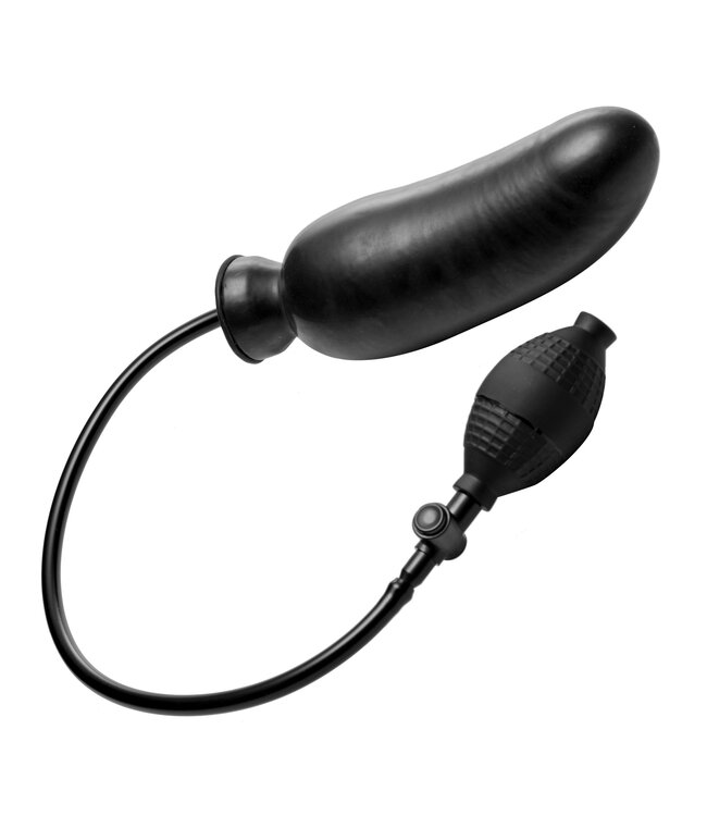 XR Brands Master Series - Renegade Opblaasbare Dildo - Zwart