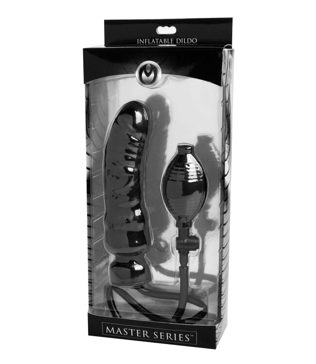 XR Brands Master Series - Renegade Opblaasbare Dildo - Zwart
