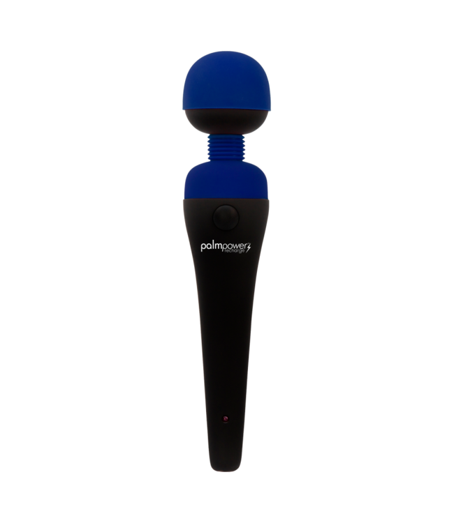 Rimba PalmPower - Recharge Wand Massager - Zwart/Blauw