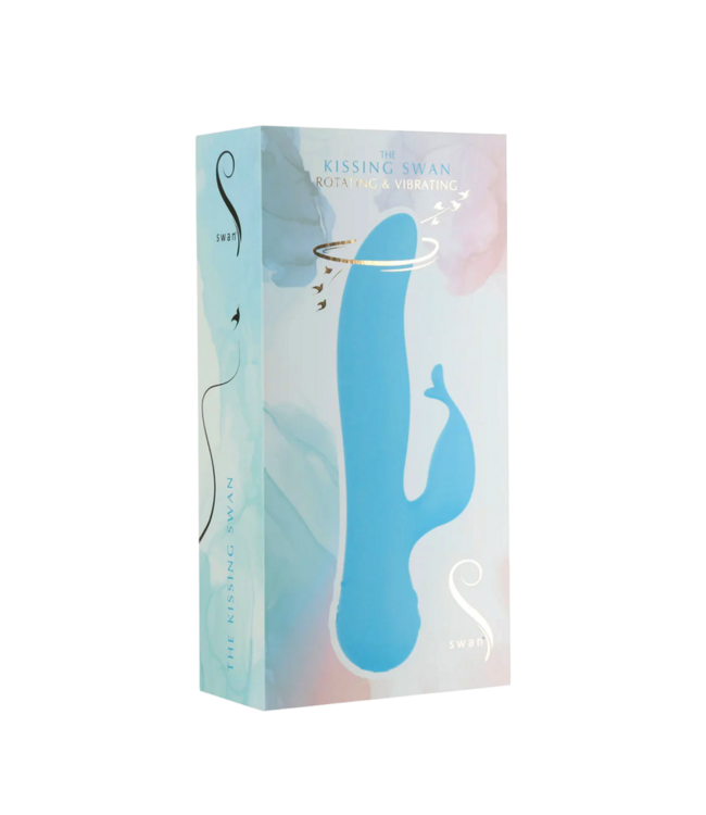 Rimba Swan - Kissing - Dual Action Rabbit Vibrator - Blauw