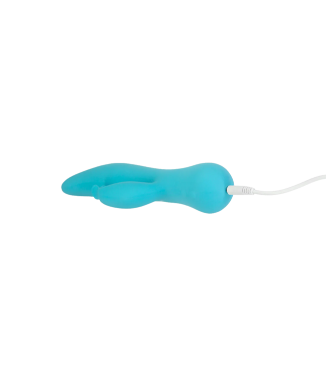 Rimba Swan - Kissing - Dual Action Rabbit Vibrator - Blauw