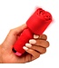 XR Brands BLOOMGASM - Pleasure Rose Mini Wand Vibrator - Rood