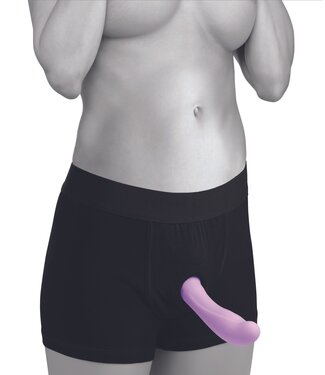 XR Brands Strap U - Harnas met ingebouwde O-ring - Zwart