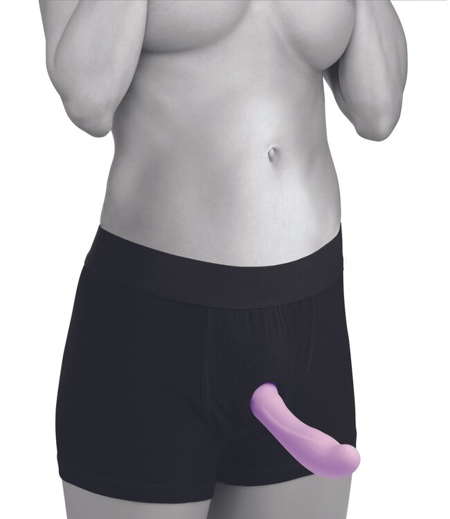 XR Brands Strap U - Harnas met ingebouwde O-ring - Zwart