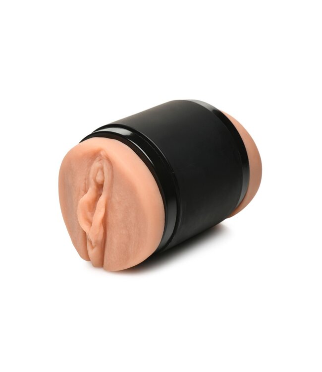 XR Brands MISTRESS – Double Shot Mini Masturbator – Beige