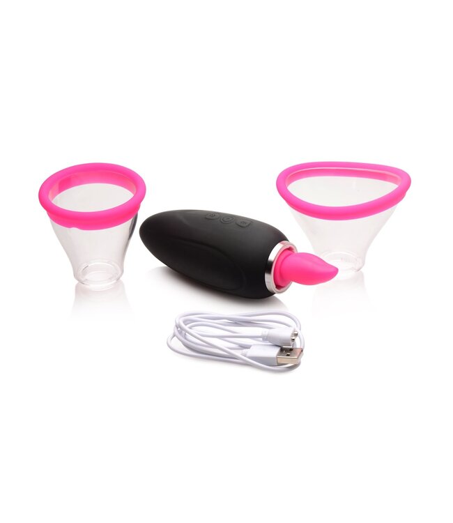 XR Brands LICKGASM - Mini Stimulator Zuigen, Likken & Vibratie