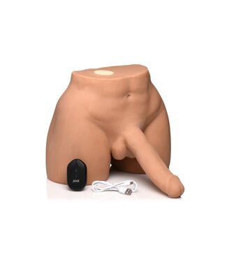 XR Brands JOCK - Automatisch Knijpende & Vibrerende Masturbator - Medium