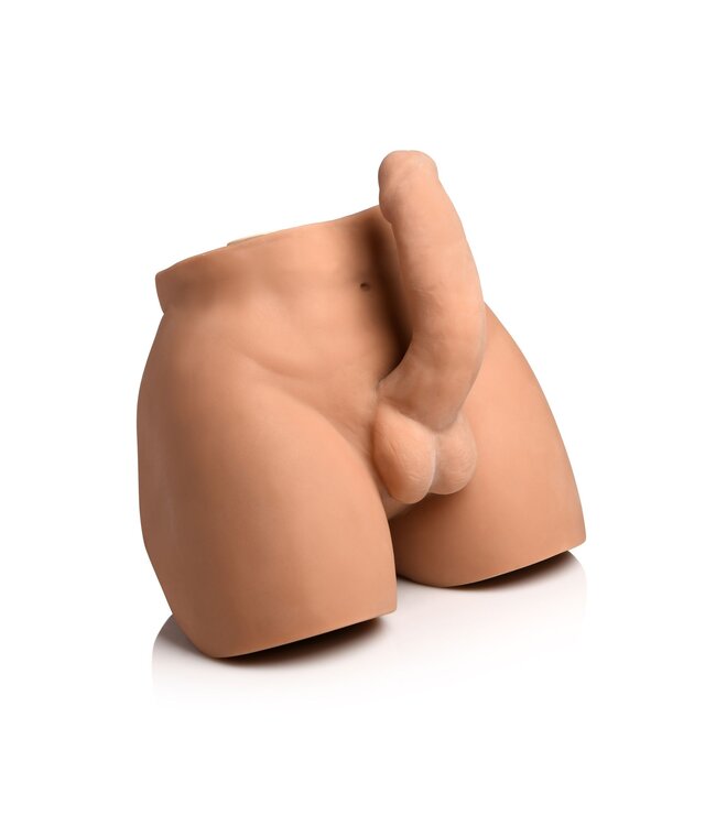 XR Brands JOCK - Automatisch Knijpende & Vibrerende Masturbator - Medium