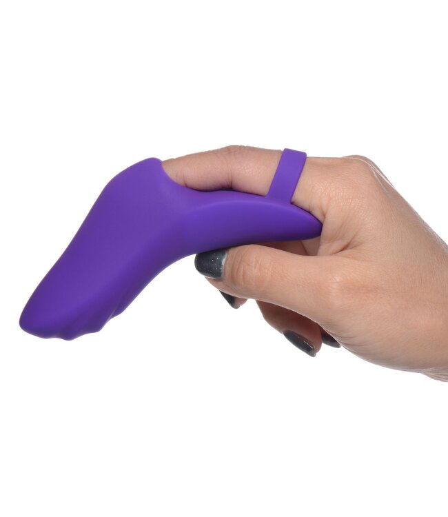 XR Brands FRISKY - Finger Bang Her Pro Vingervibrator - Paars