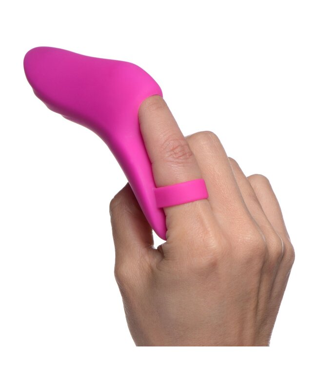 XR Brands FRISKY - Finger Bang Her Pro Vingervibrator - Roze